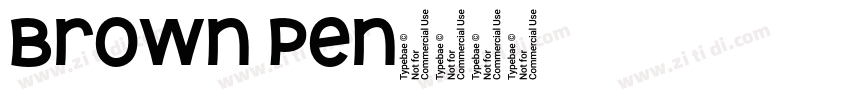 Brown Pen字体转换